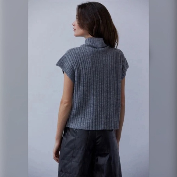 Charcoal Grey Cowl Neck Sweater - Picture 4 of 4